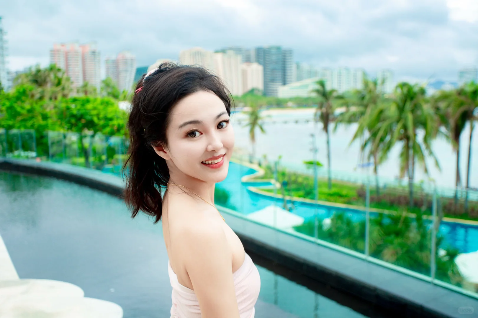 普拉提女孩👧🏻｜海边运动风穿搭