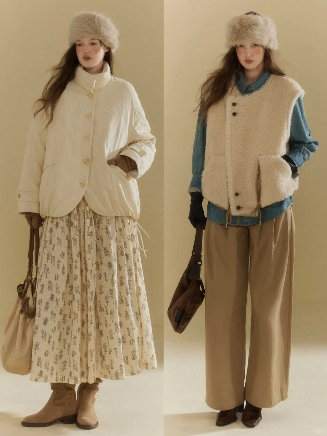 复古率性的冬日🍂浪漫洒脱法式女作家穿搭