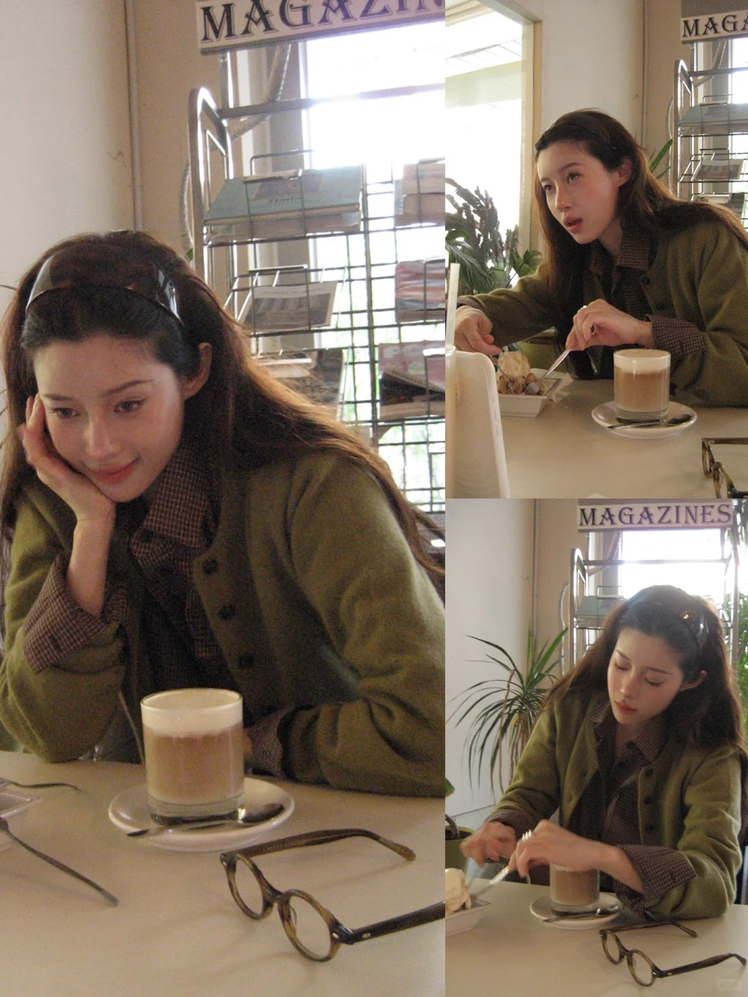 她太会穿了！把复古与松弛感焊在身上的穿搭