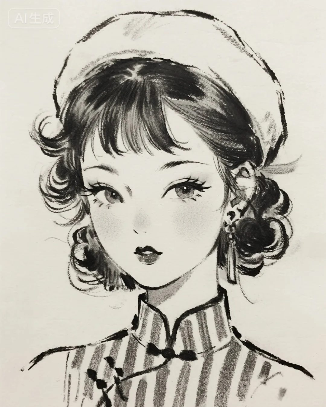 她很特别，很特别，快来临摹打卡呀