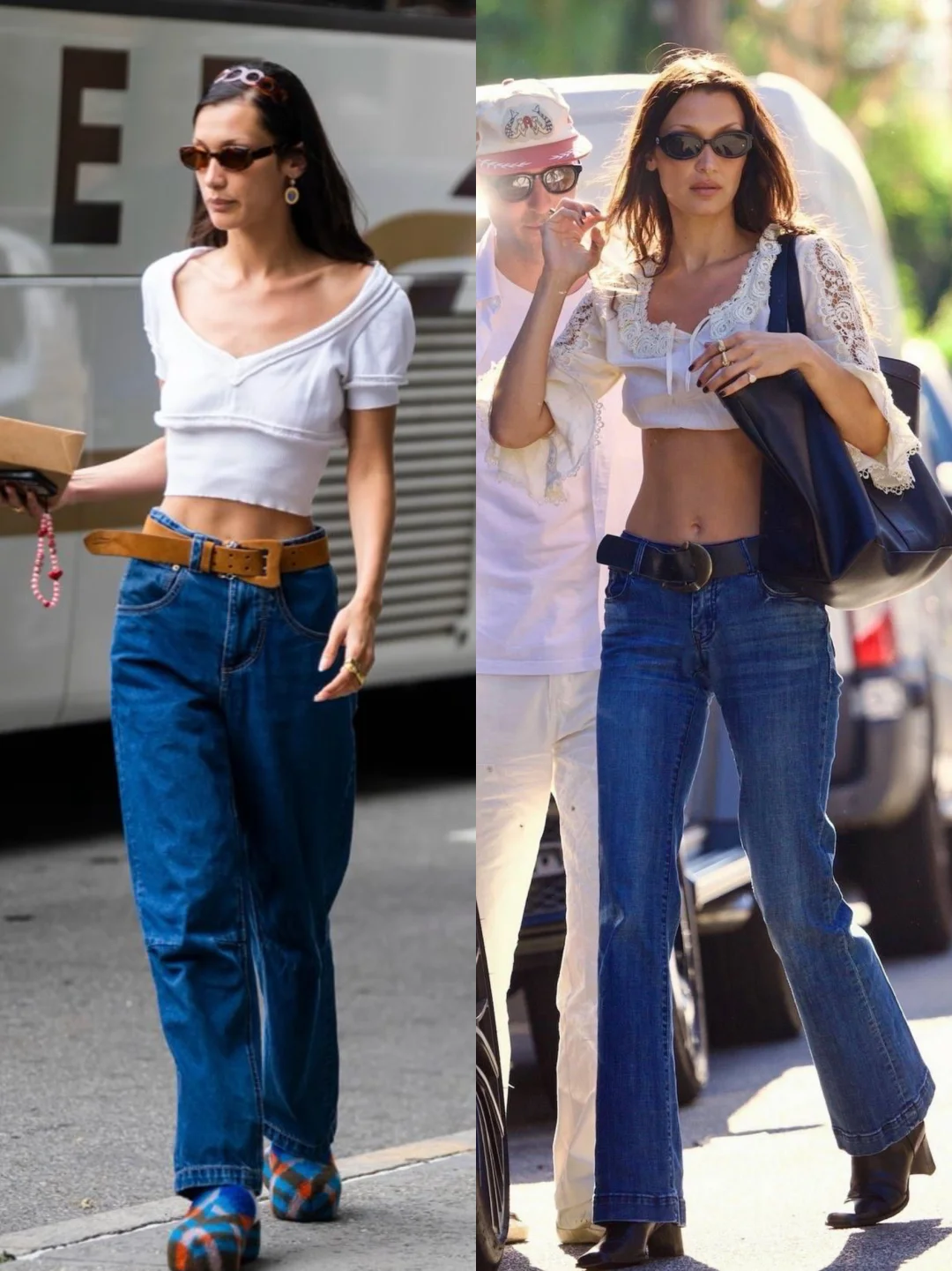 Bella Hadid 街拍合集📓Jeans复古美式穿搭