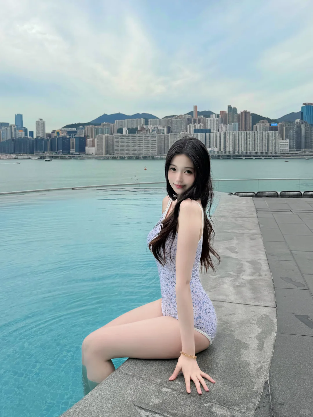 无边泳池太好拍噜