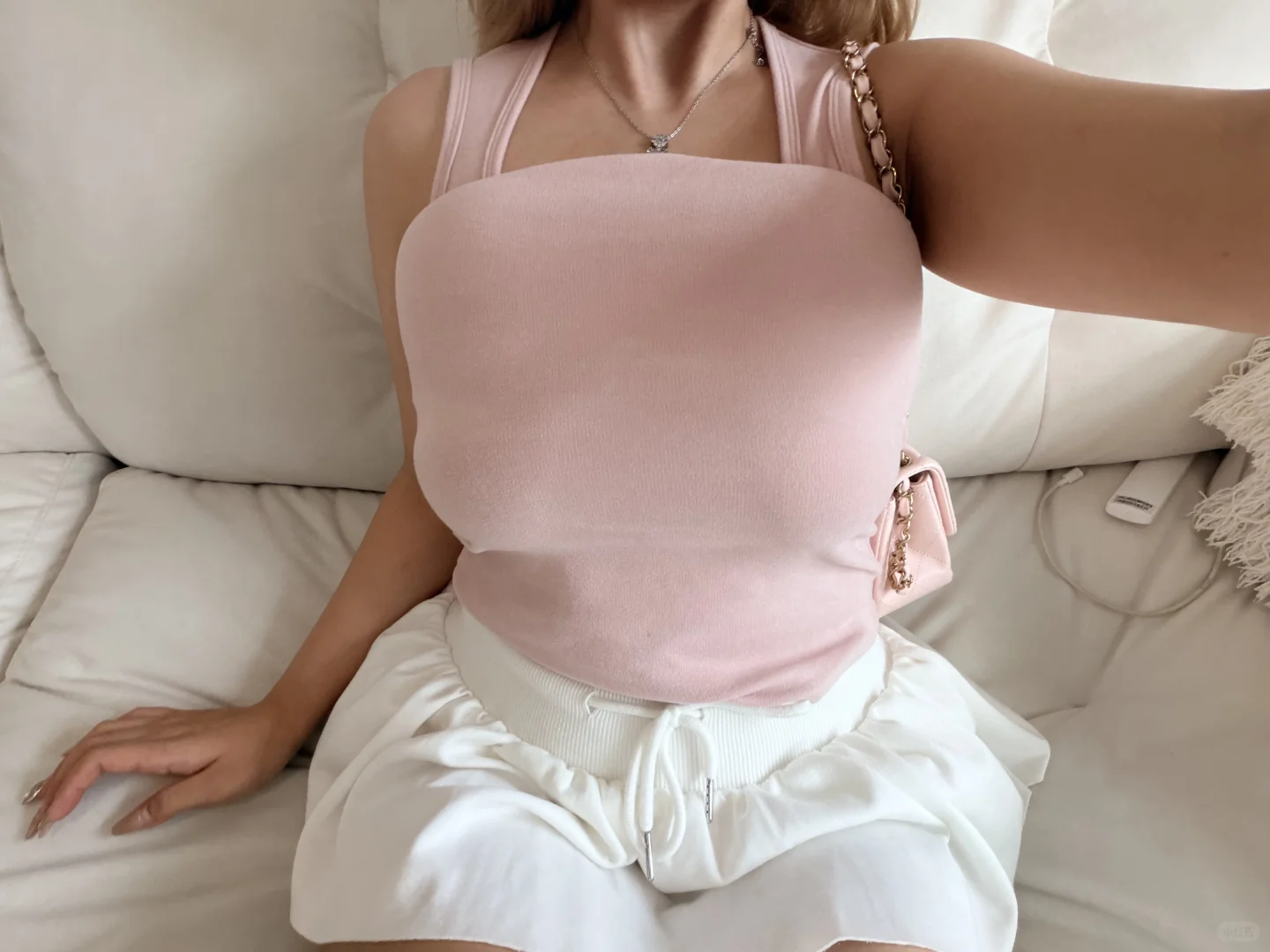 75g下垂外扩自带胸垫背心！大胸A-G杯聚拢提