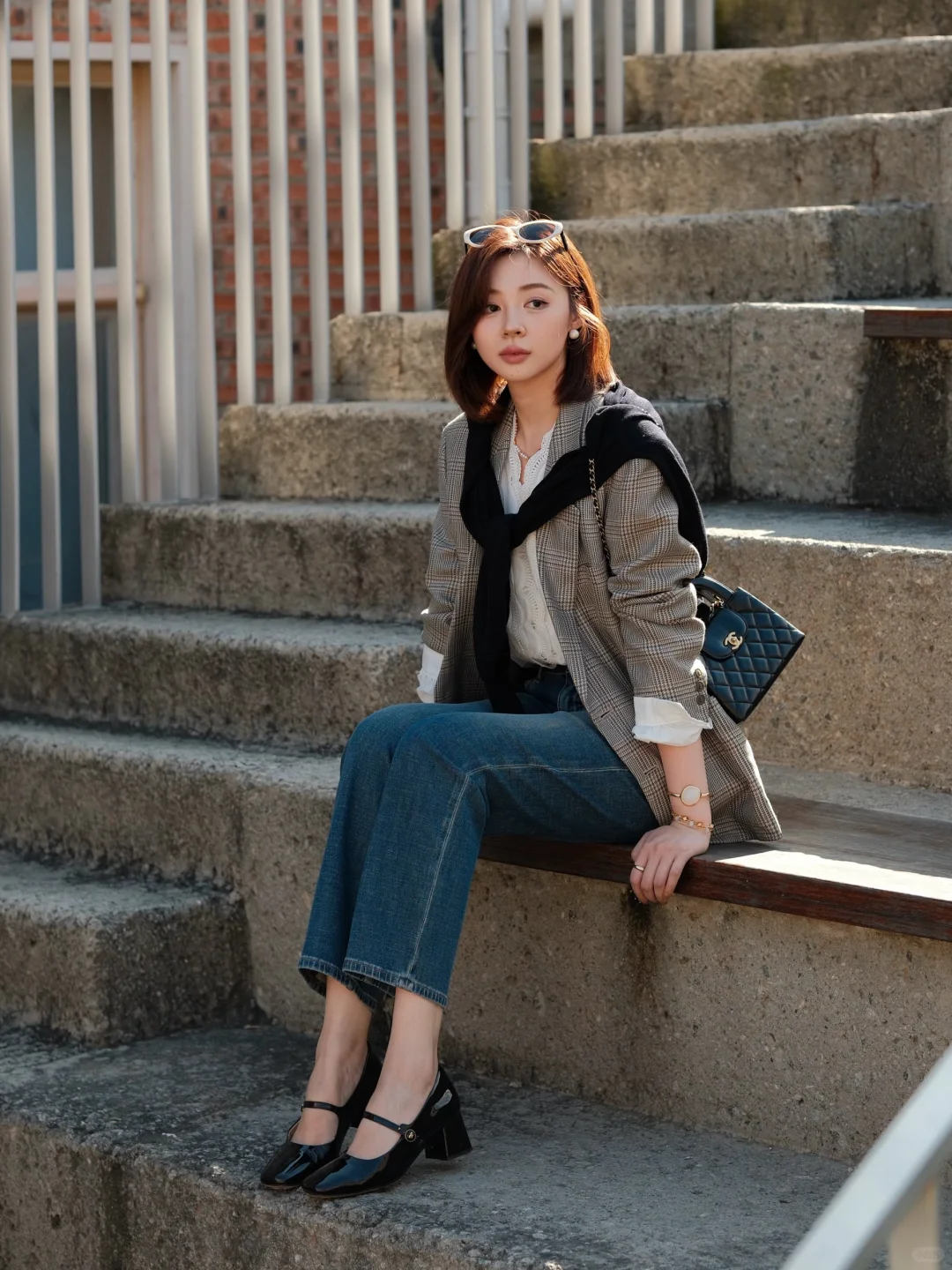 前年在复古集市上300块买的西装外套