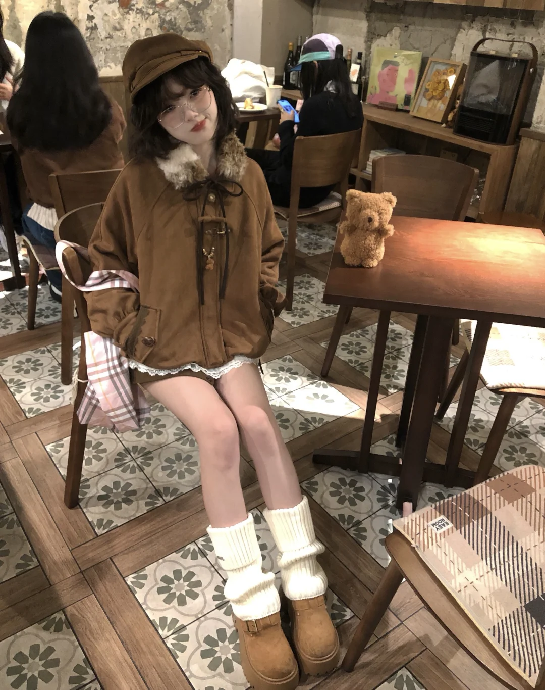 古早味日系🧸淘到超特别的vintage花苞外套！