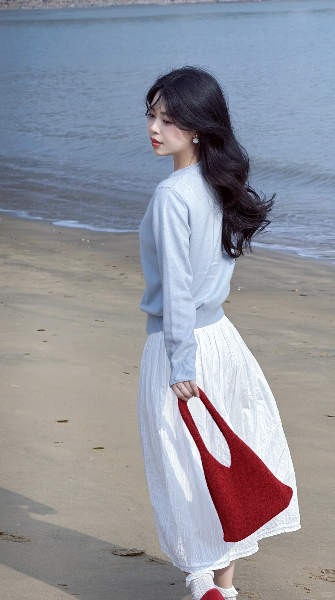 在松兰山，阴天的海边也可以拍出明媚感！