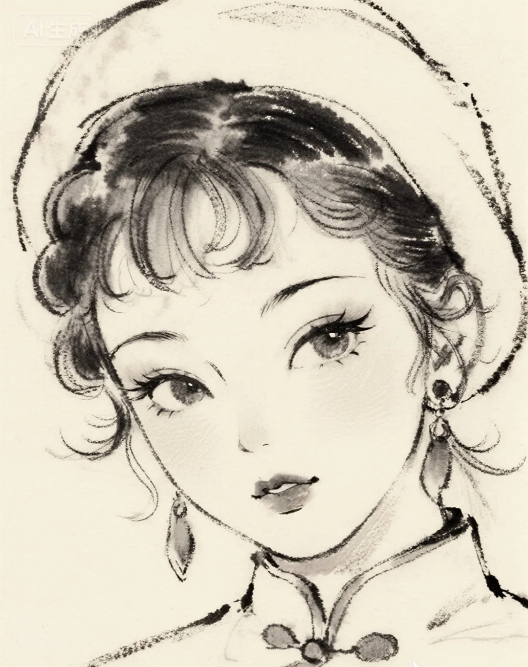 她很特别，很特别，快来临摹打卡呀