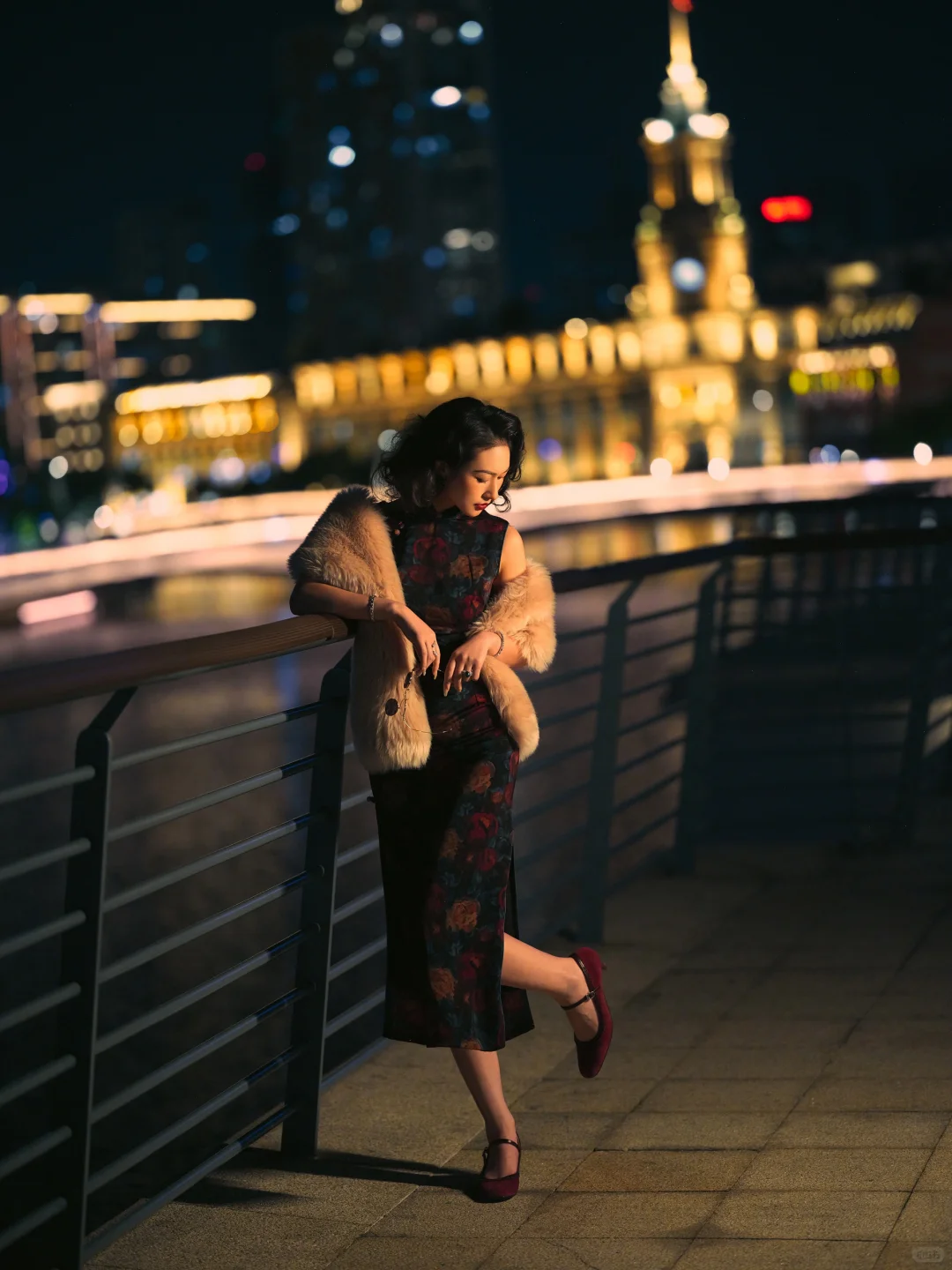 上海外滩🌃夜景旗袍写真｜尽显妩媚风姿～💋