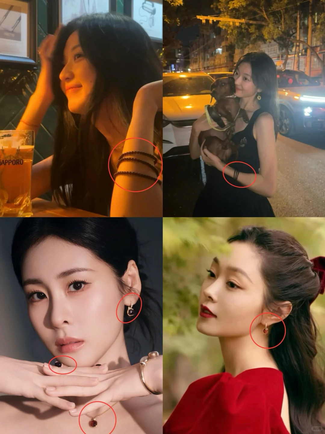 救命！原来这么多女明星（图2-3）都爱戴石榴石