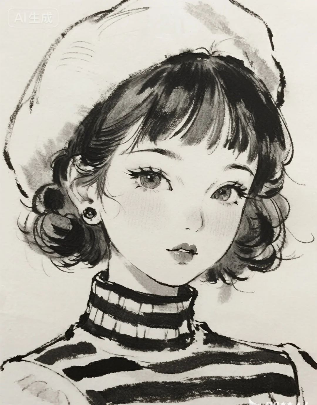 她很特别，很特别，快来临摹打卡呀