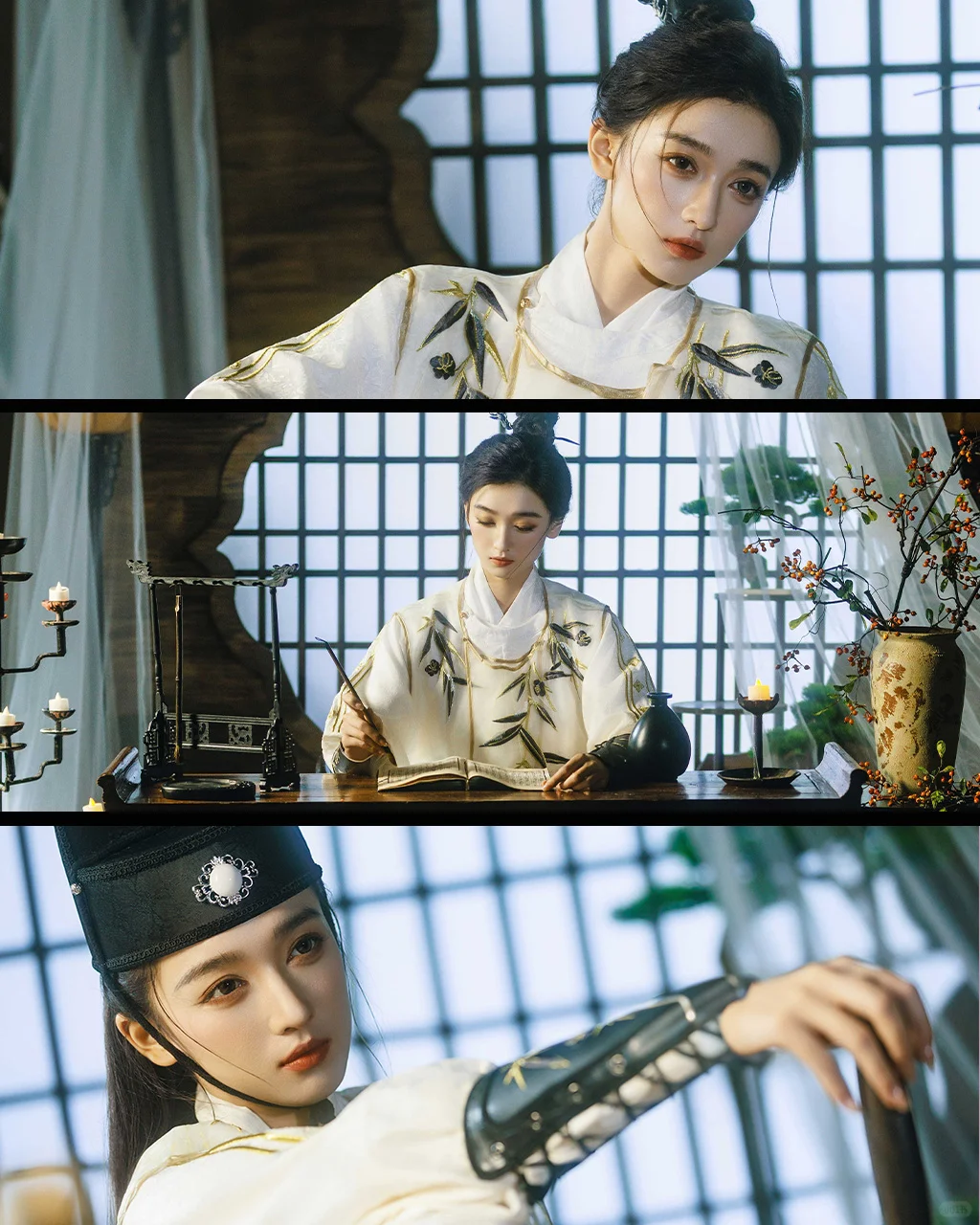 文可执笔书墨香，武能仗剑走江湖｜汉服写真