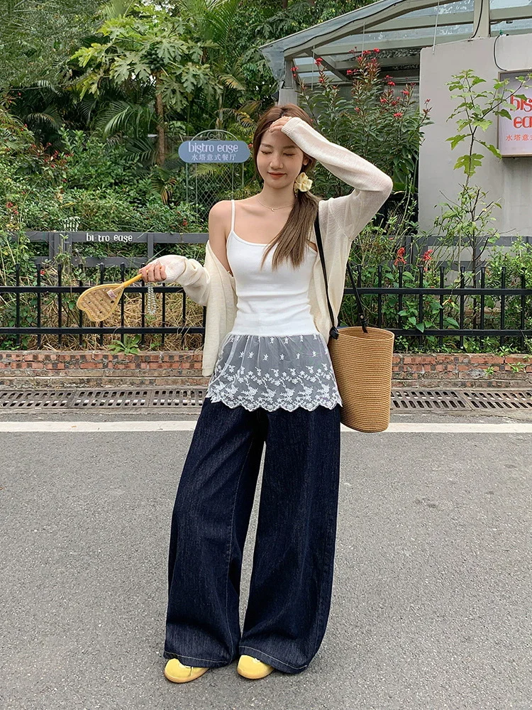 救命！这件白色蕾丝吊带也太纯欲了吧！✨