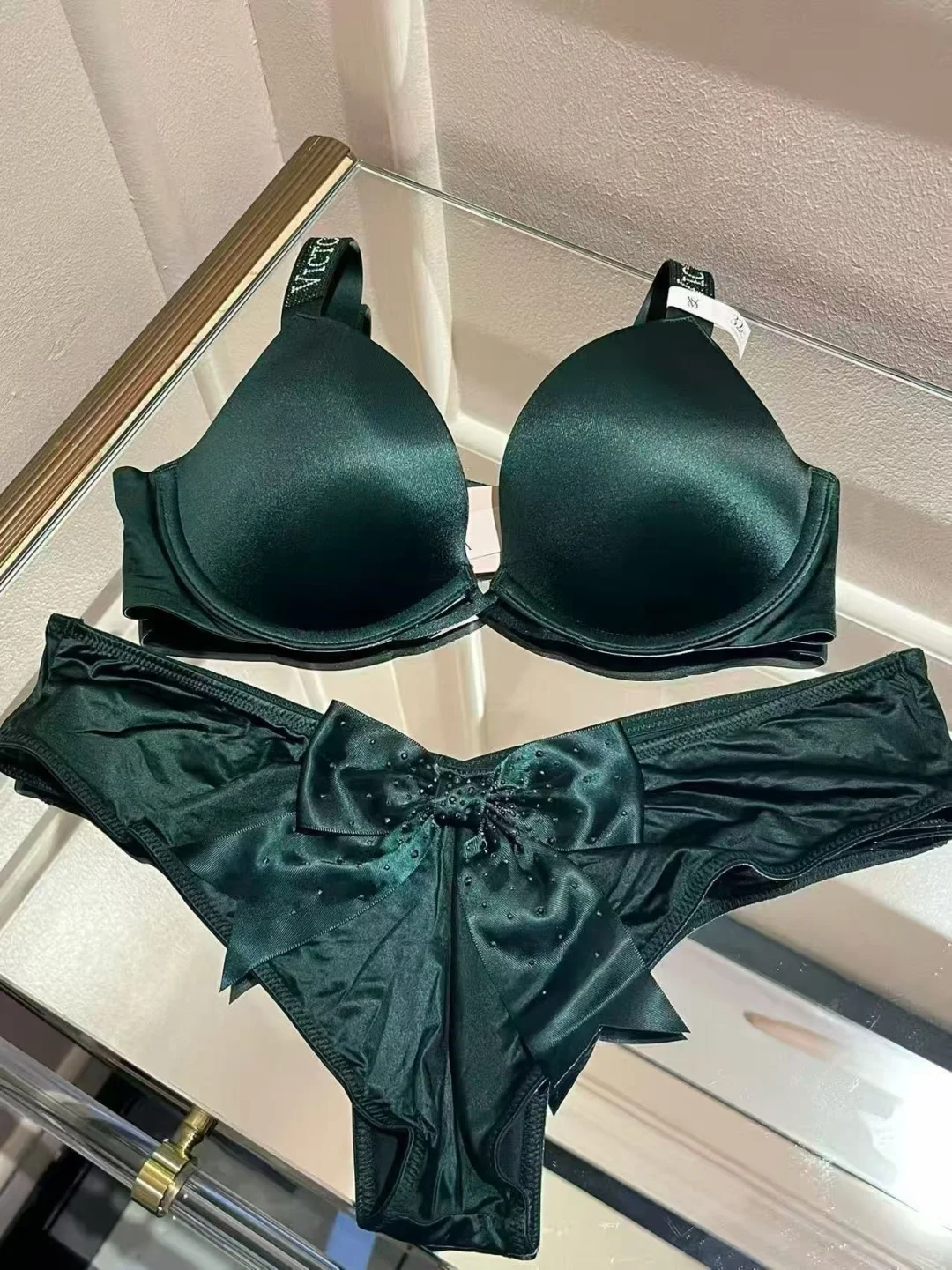 维密高品质孔雀绿内衣🟢
