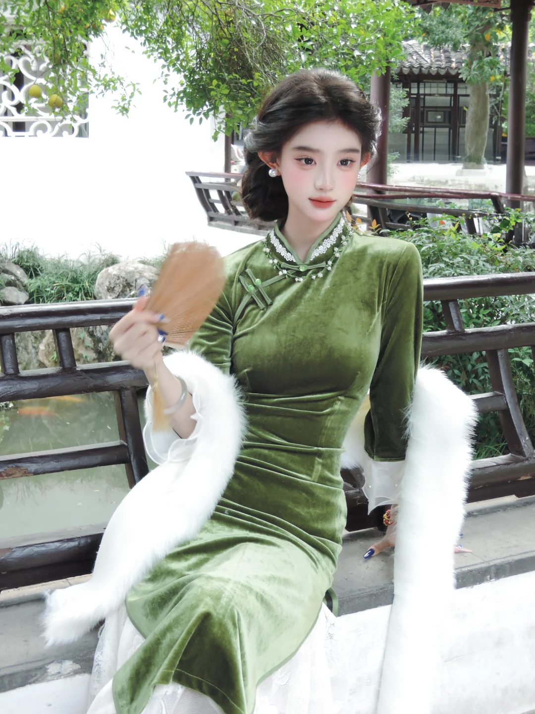 我是不会放弃来南京拍这么贵气的旗袍妆的!