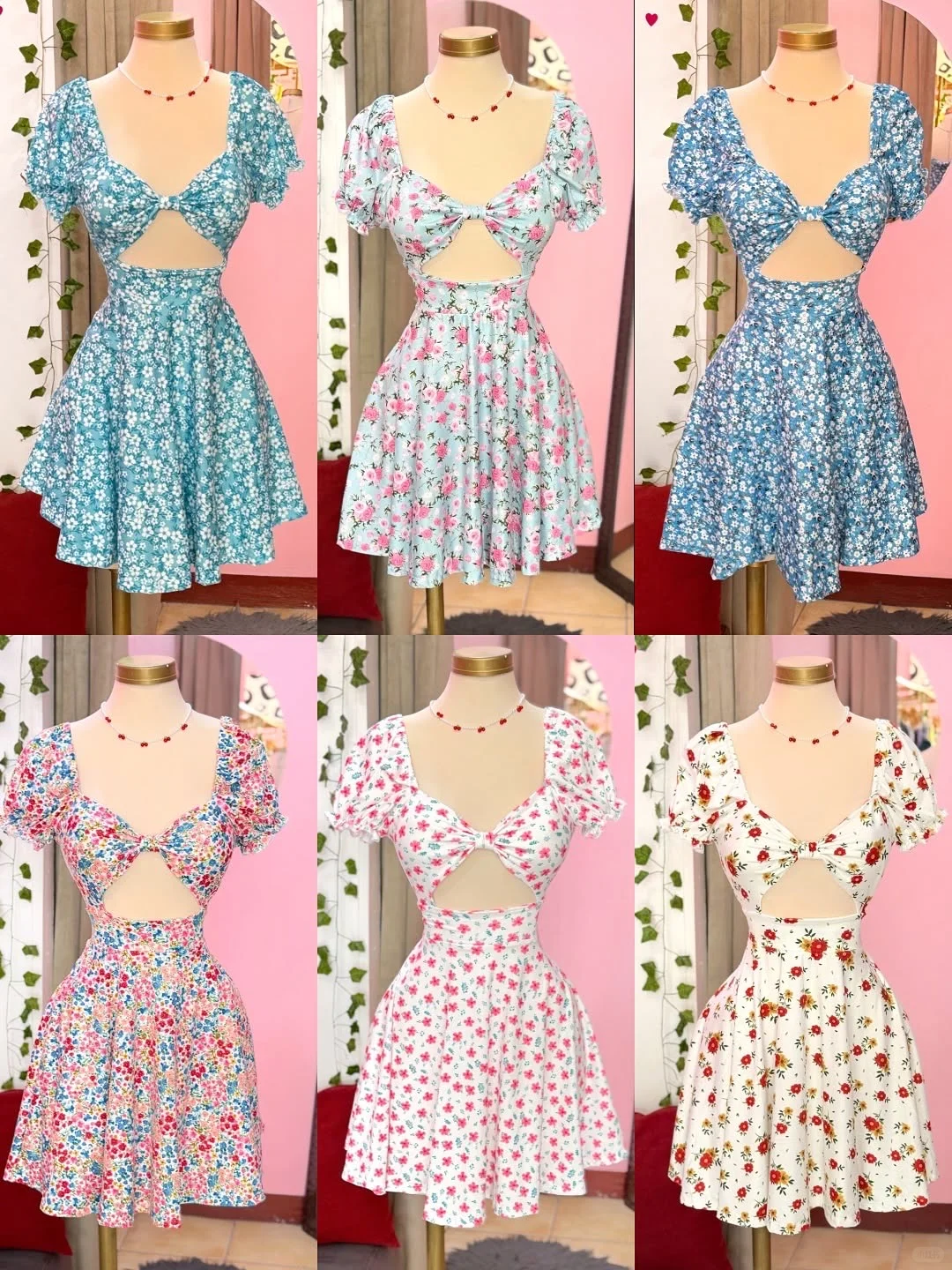 💐👗｜夏日碎花裙穿搭合集｜氛围感满满