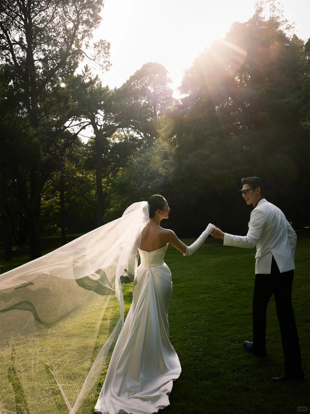 快来抄作业❗️这组森系婚照完全是韩女天菜