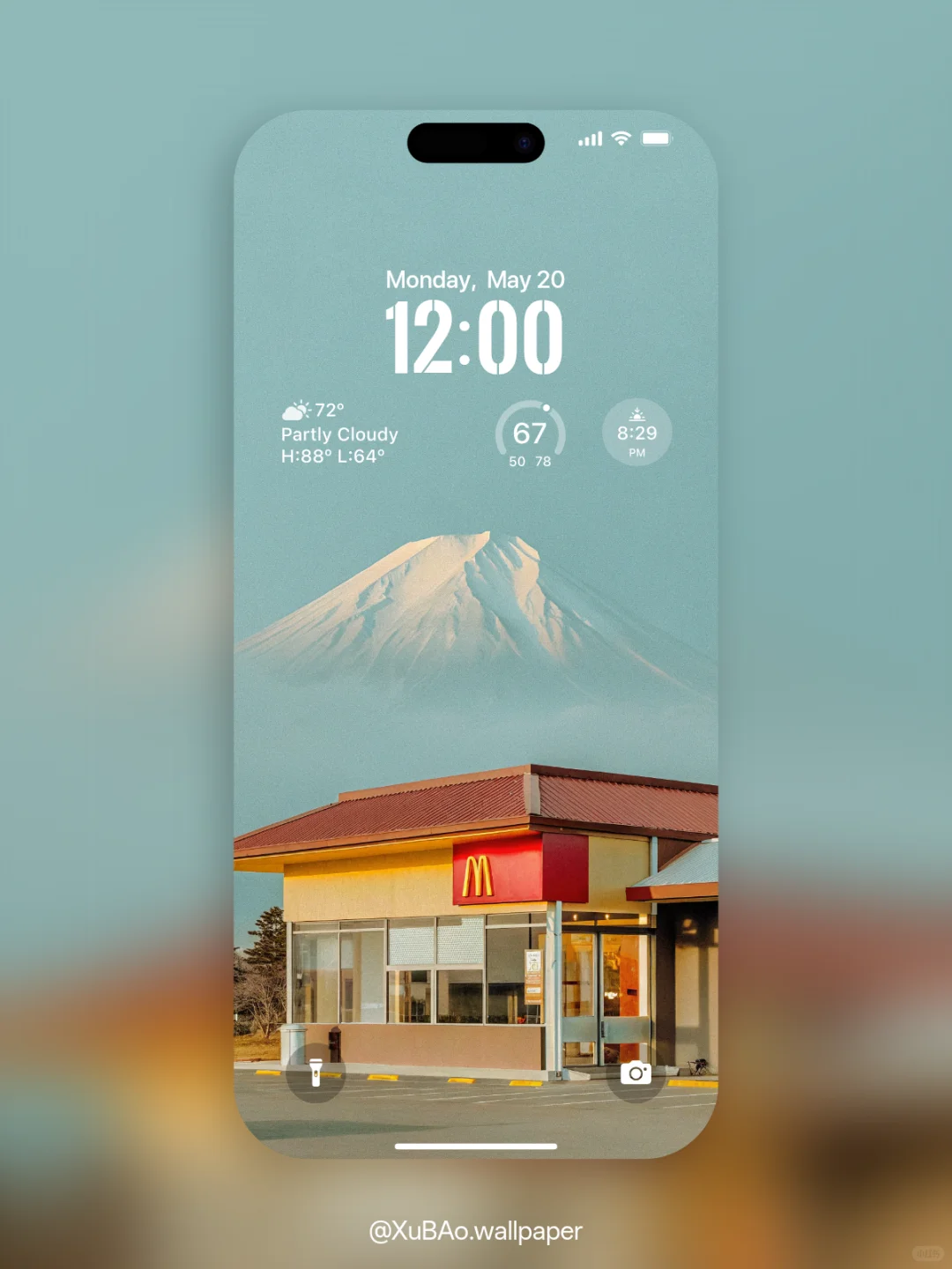C2516 | 4k壁纸 | 富士山下麦当劳