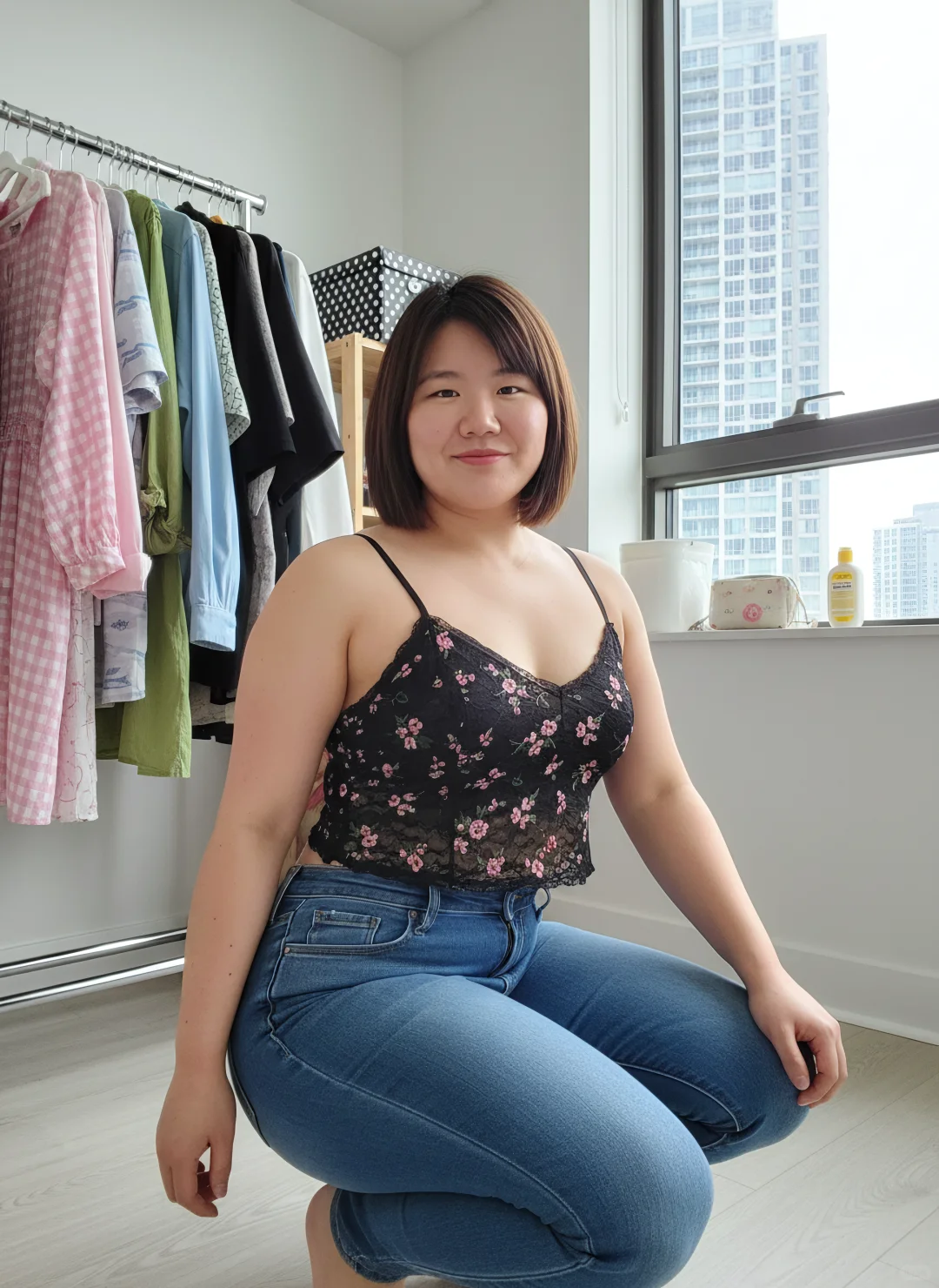 这条牛仔裤太显身材了