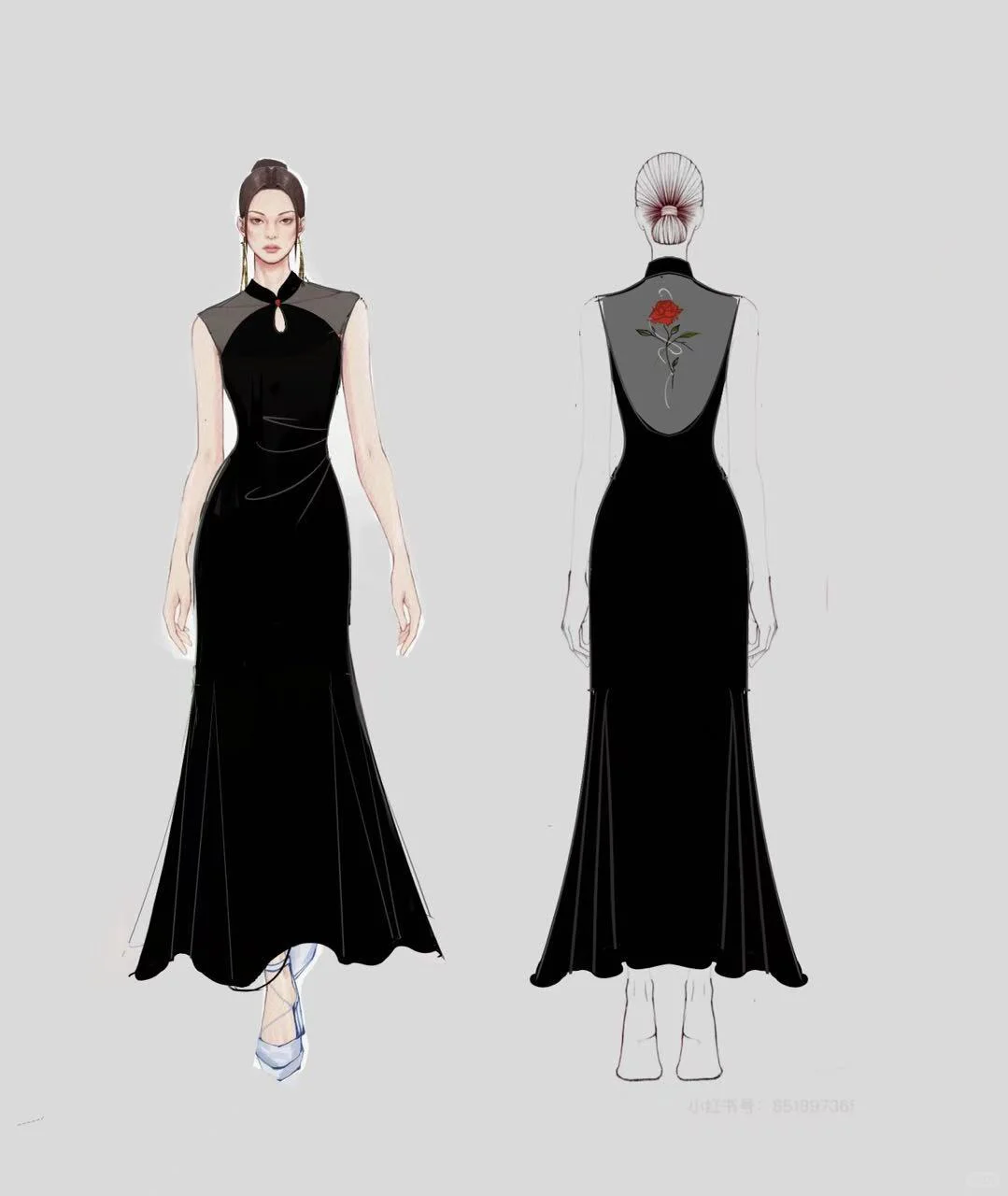 因为后背爱上这件旗袍～