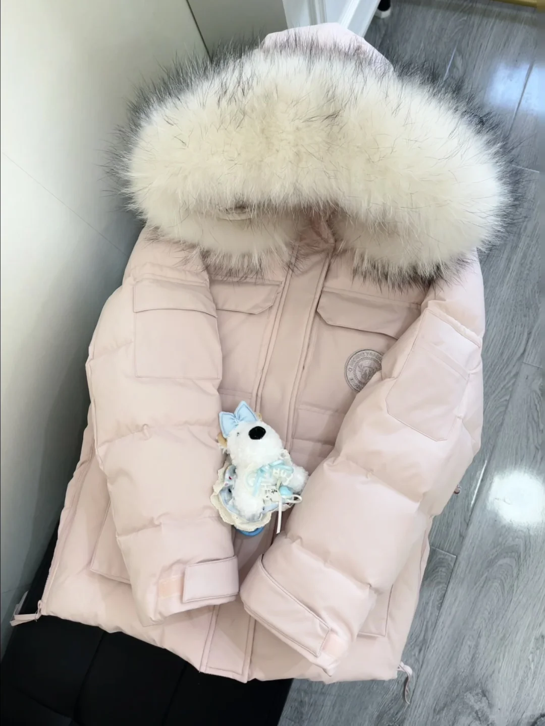 降温❄️就穿这件粉粉嫩嫩的羽绒服🍧好甜美啊