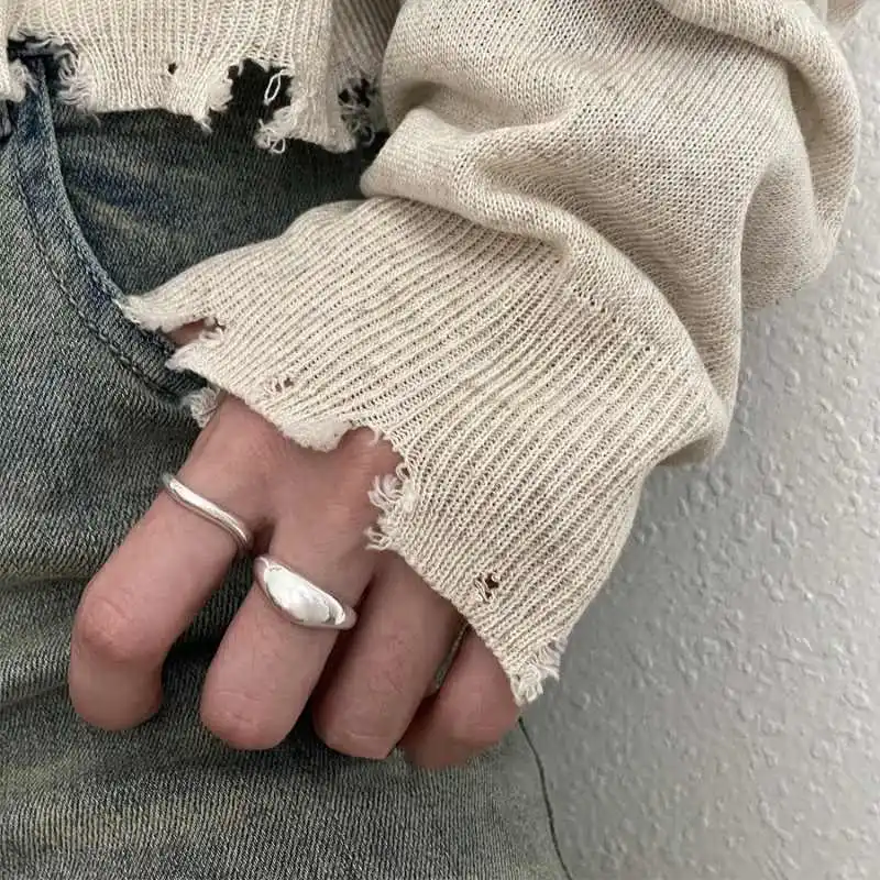 2025新款线条不规则随形戒指女时尚简约