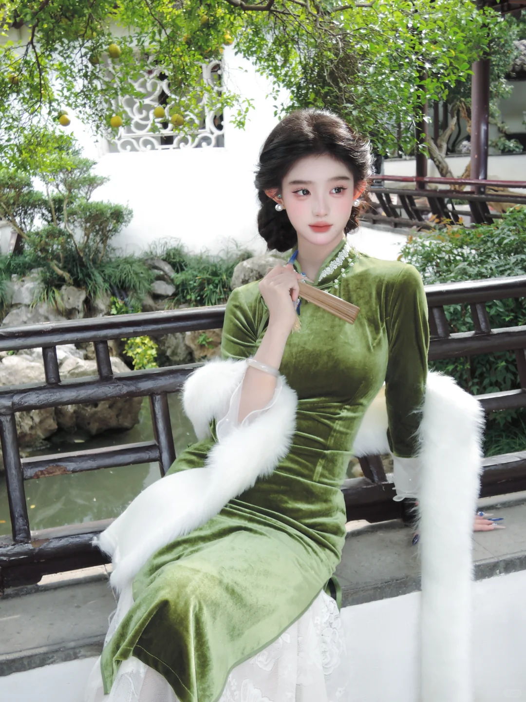 我是不会放弃来南京拍这么贵气的旗袍妆的!