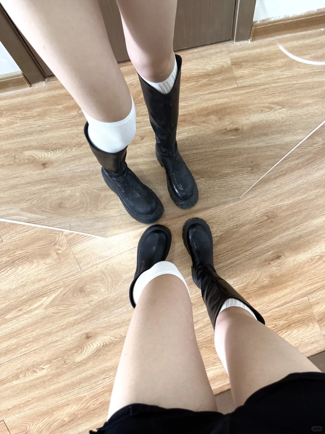 150小个子尝试长靴➕过膝袜 真的很搭！！！