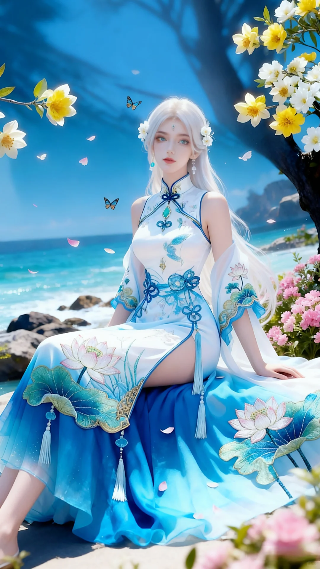 国漫女神穿上现代装小白