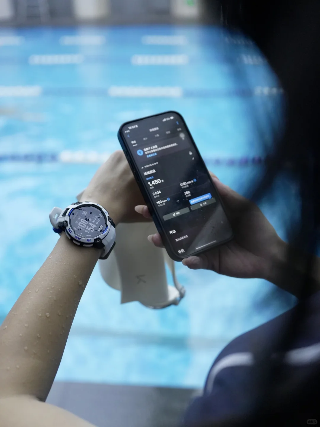 久违的游了一次泳，皮肤和情绪都变好了！