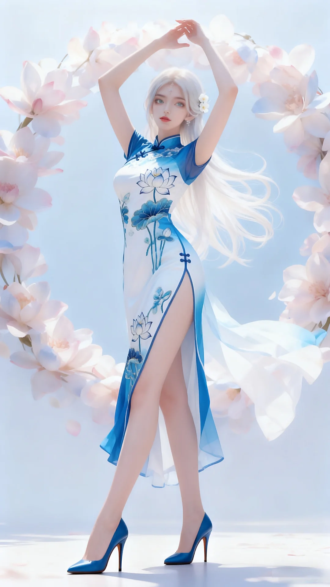 国漫女神穿上现代装小白