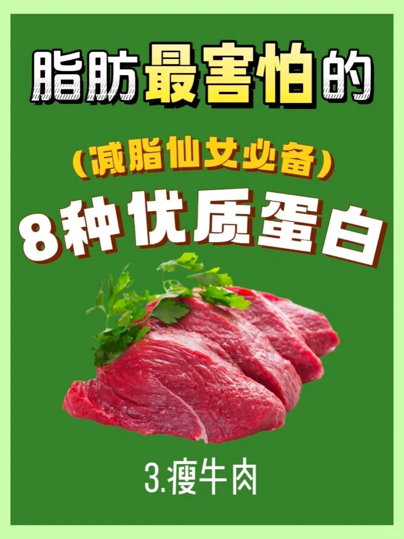 适合减肥期间吃的8种优质蛋白！减肥必看！