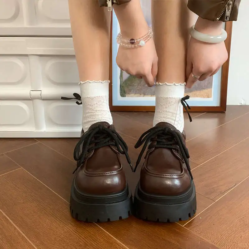 49💰不踩雷的复古厚底皮鞋🍂