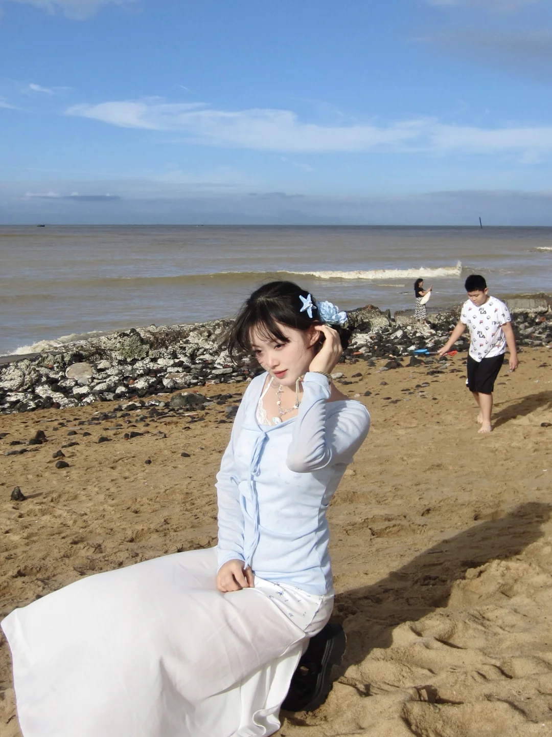 海边拍照自带氛围感🧚🏻海边吹风椰🏝️🌬️🥥