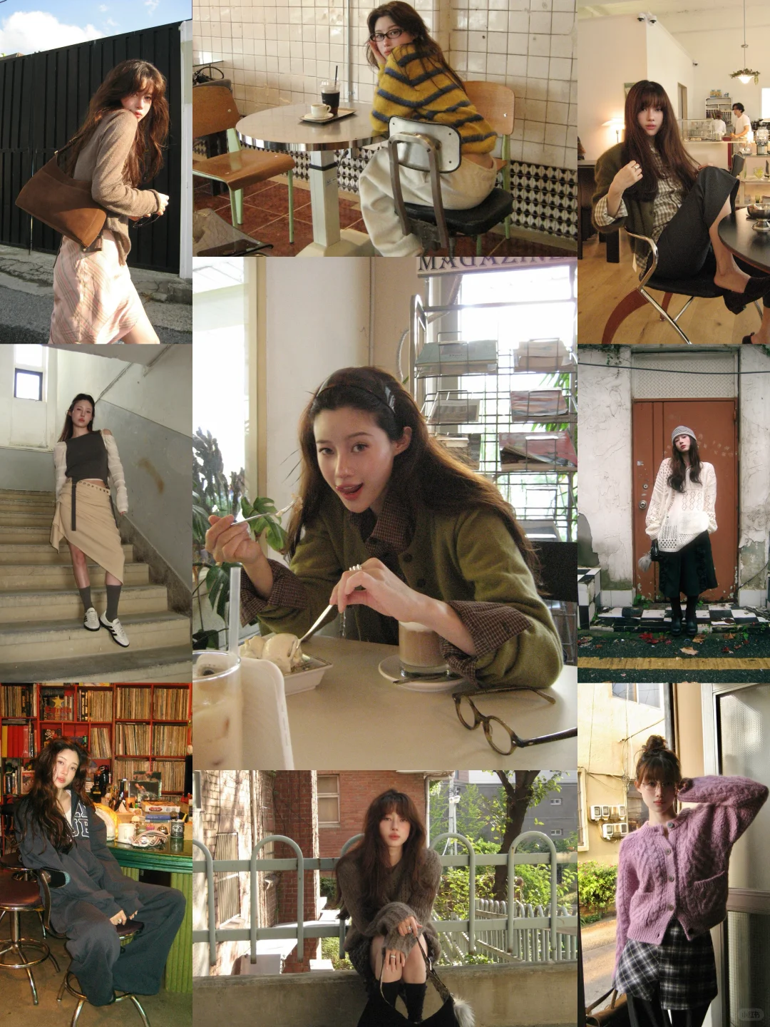 她太会穿了！把复古与松弛感焊在身上的穿搭