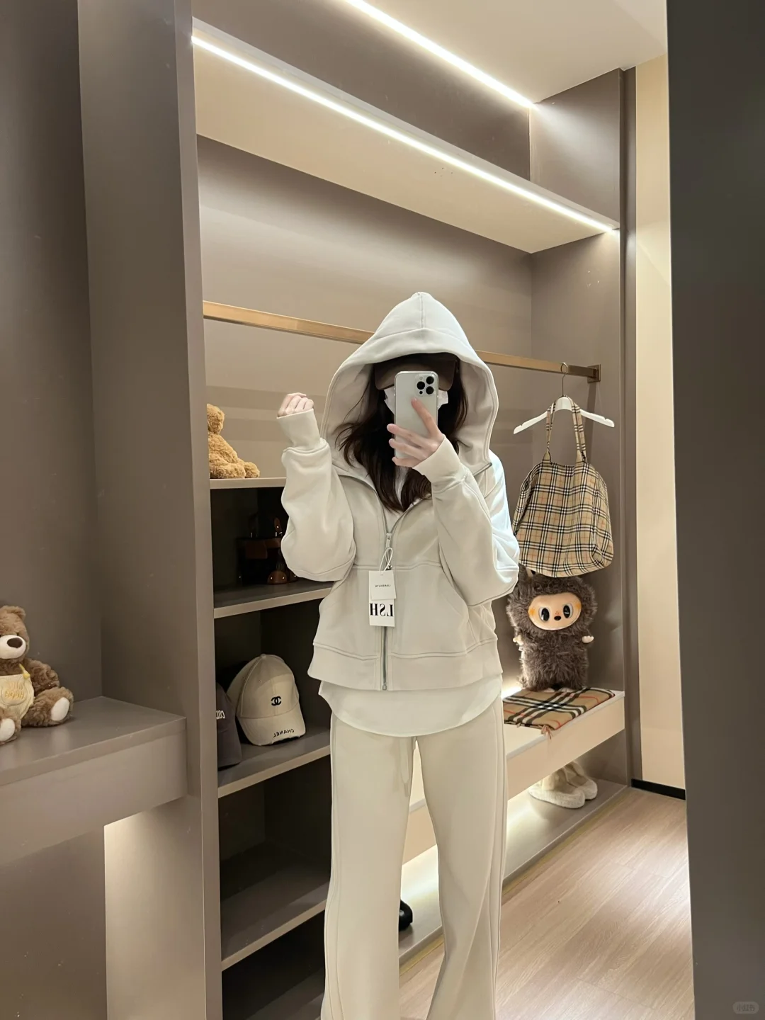 scuba宽松短款骨白套装好好穿啊啊啊