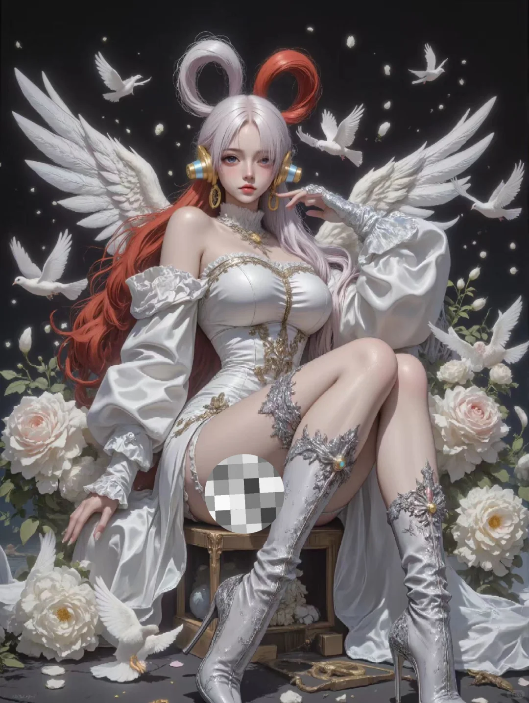 画个白天使吧！