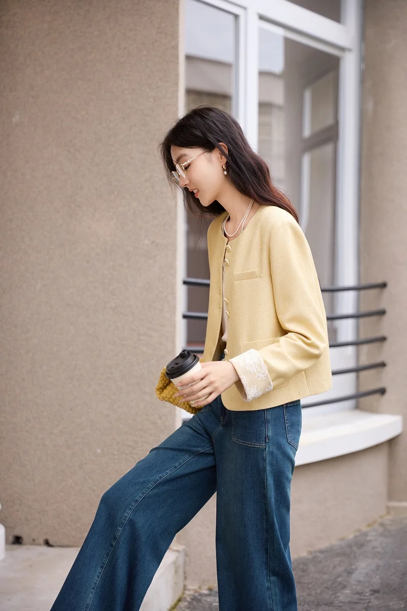 香影lookbook💛小香风·小个子早秋外套