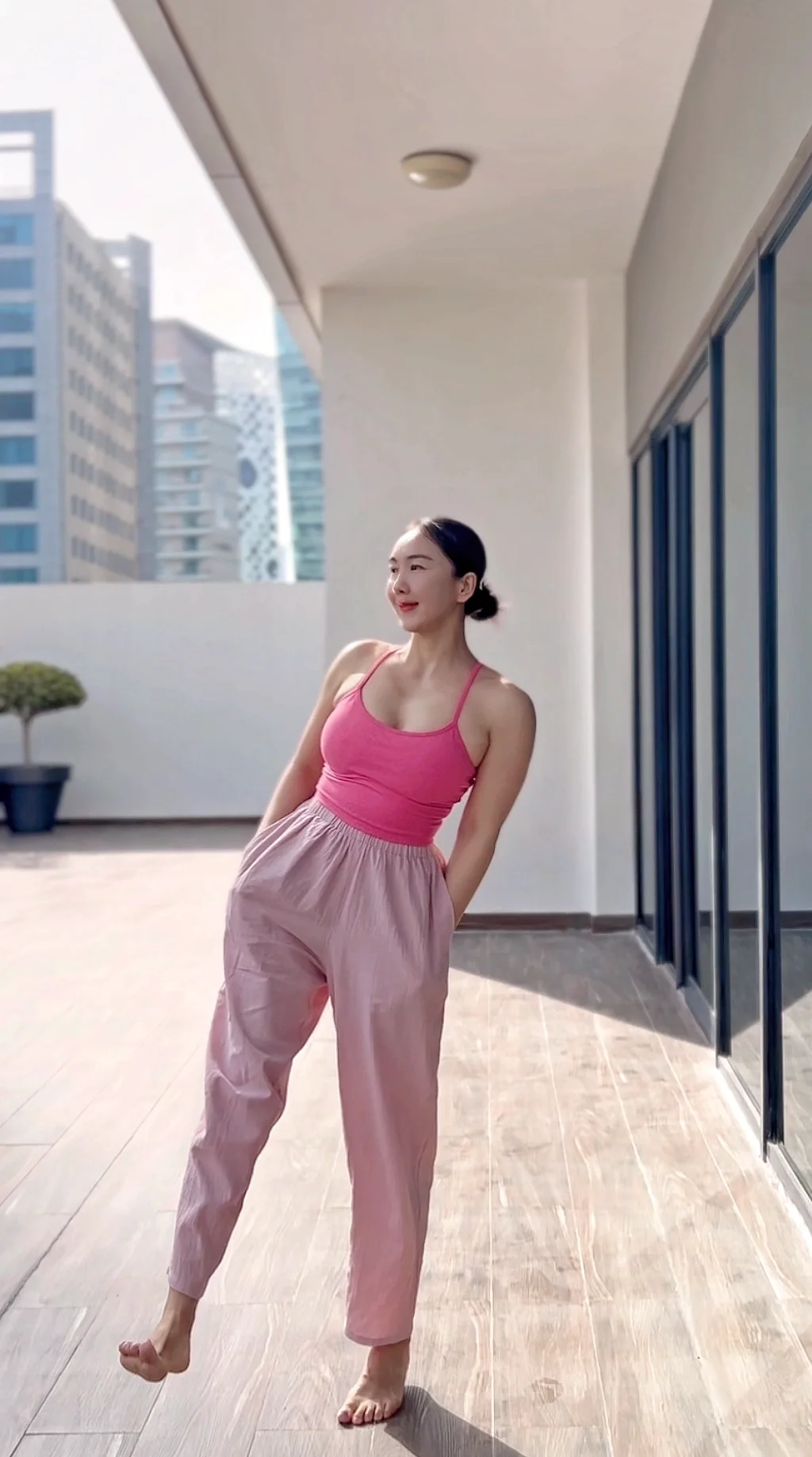 练完瑜伽后的身心感受……