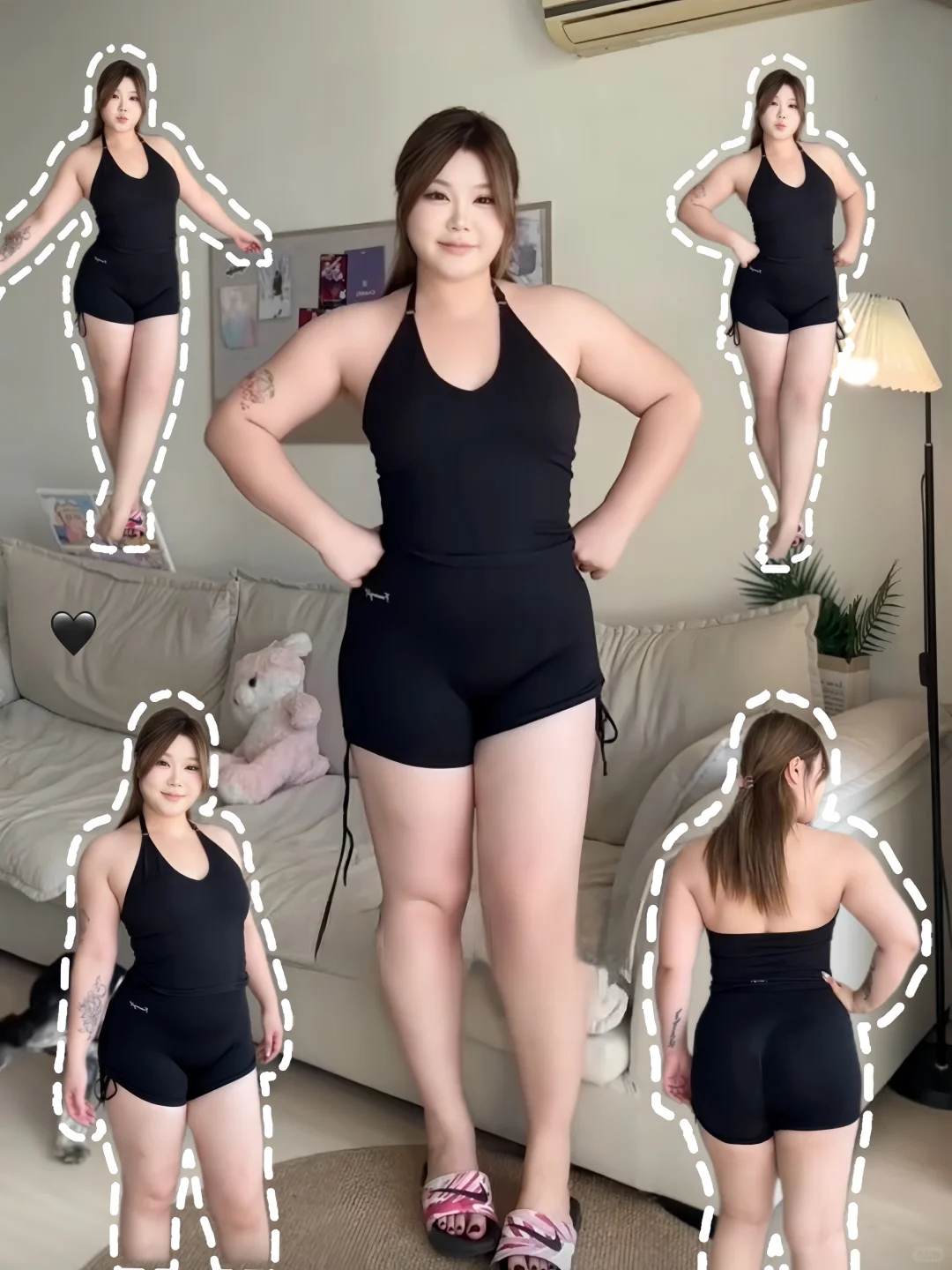 178大骨架运动套装分享！尊嘟嘎嘎显瘦🏋️‍♀️