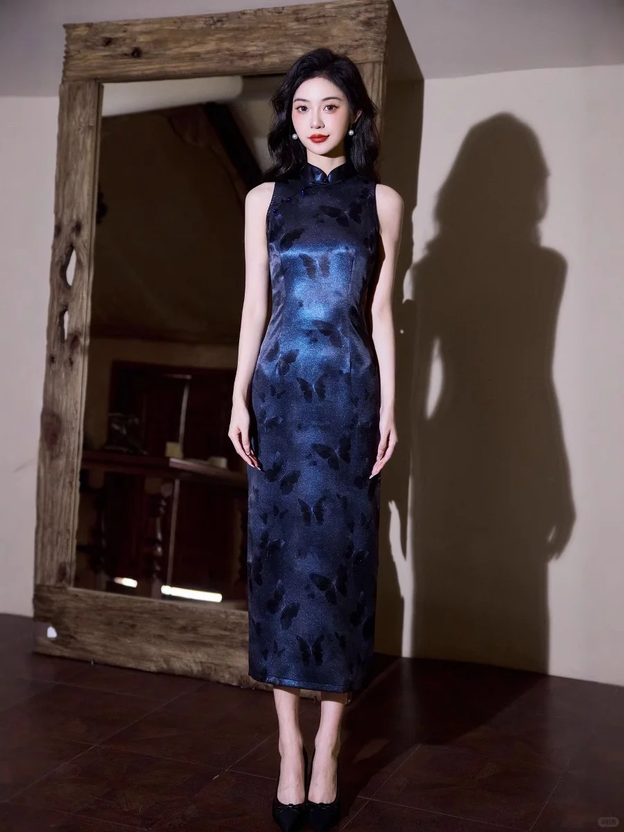 暗夜流光｜这件旗袍的高级风情气质全开