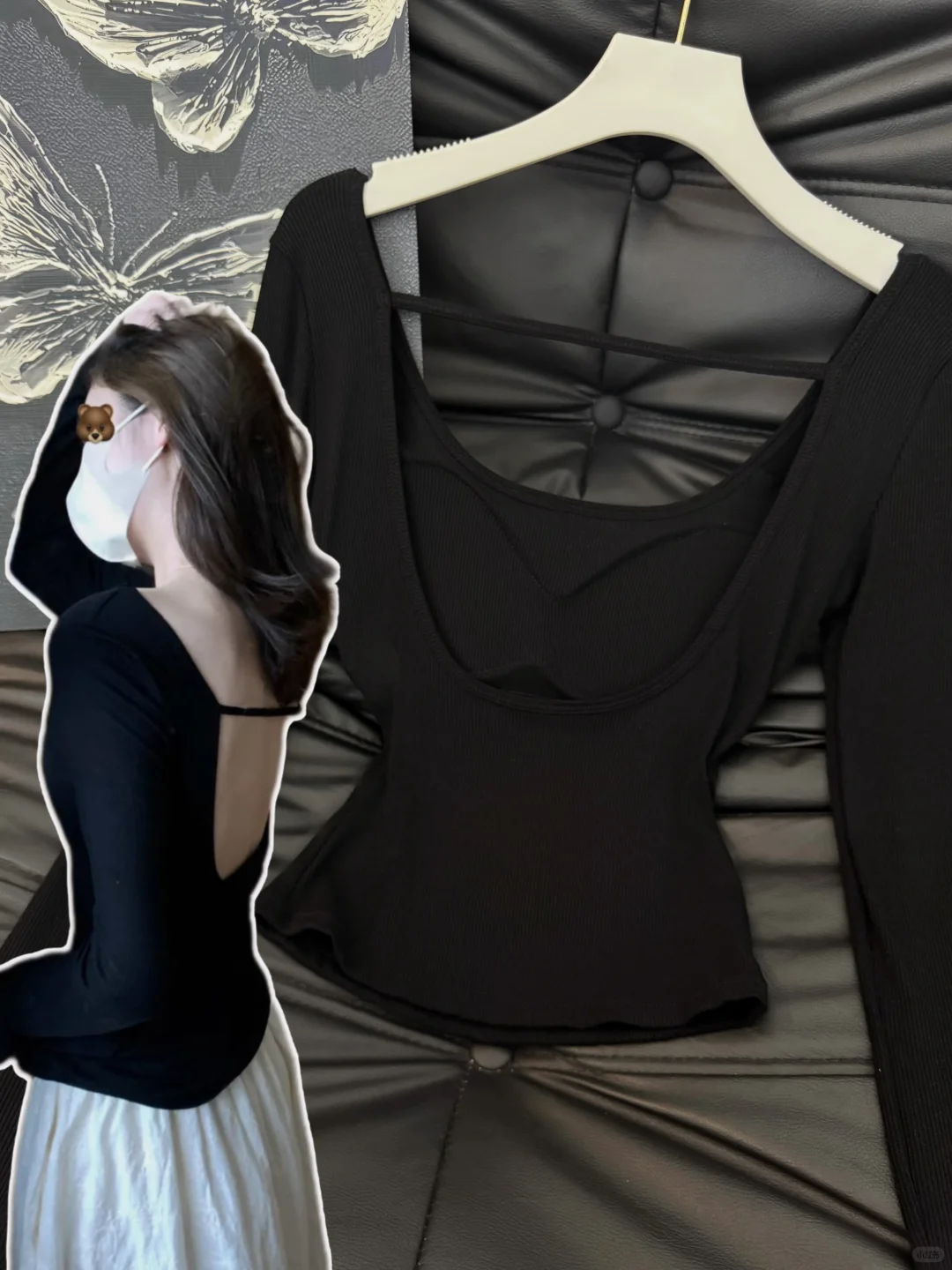 这清冷调调一眼心动！绑带露背给的秋日氛围