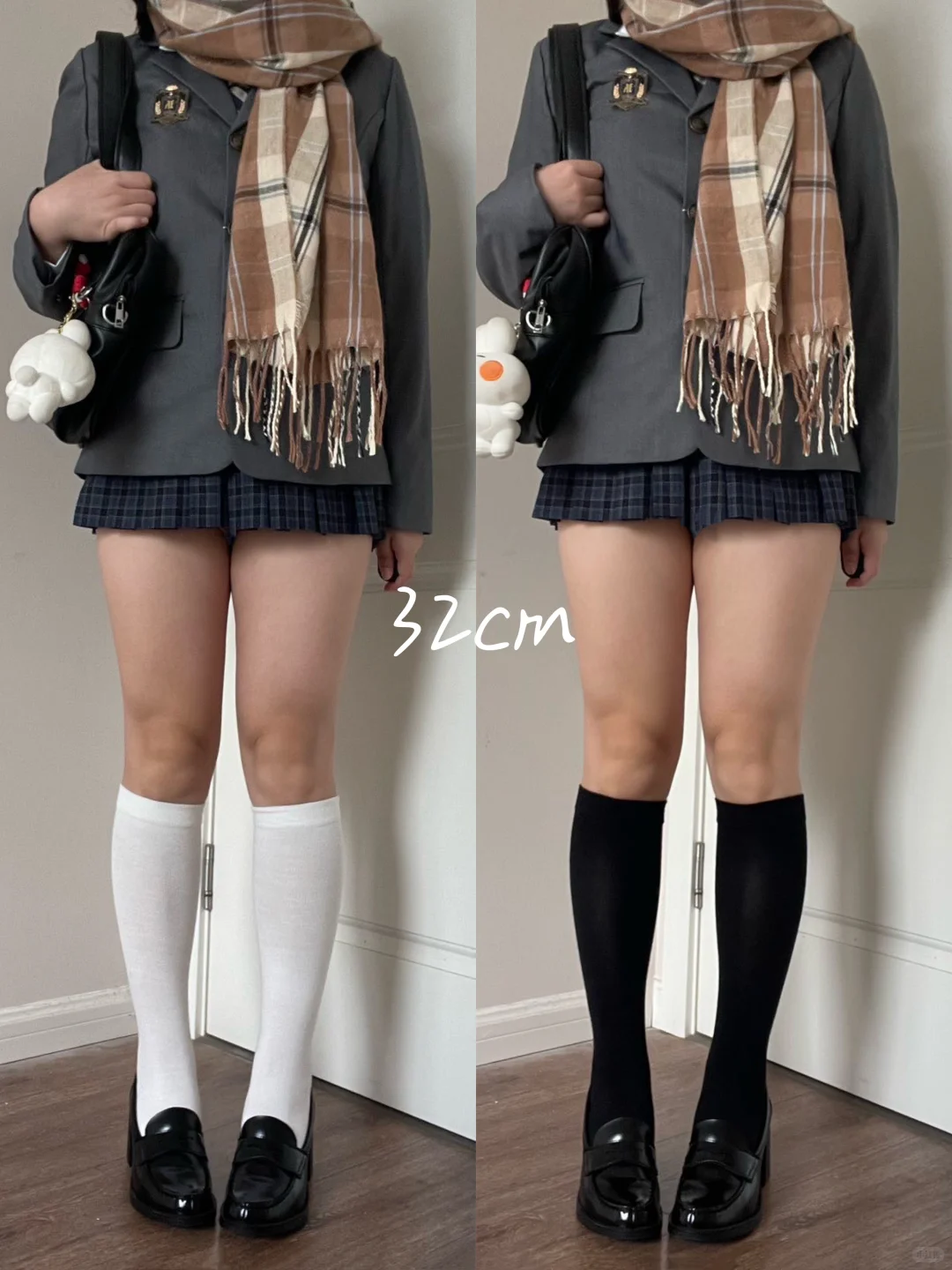 不同长度jk袜子对比～