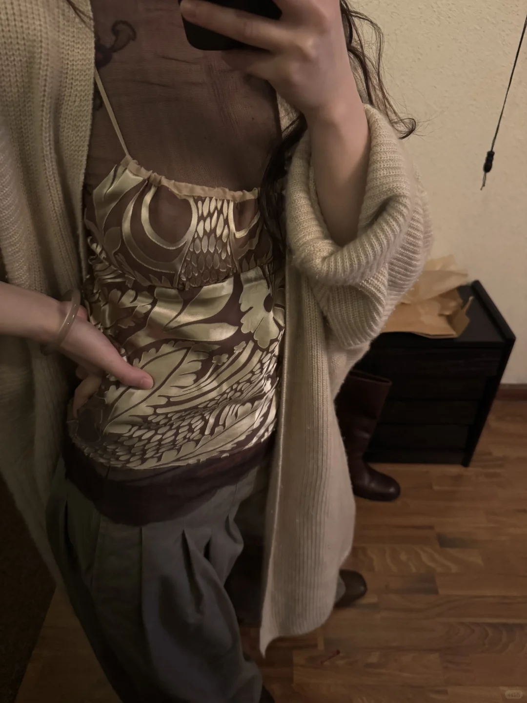 冬日内搭💃买到复古好看吊带了