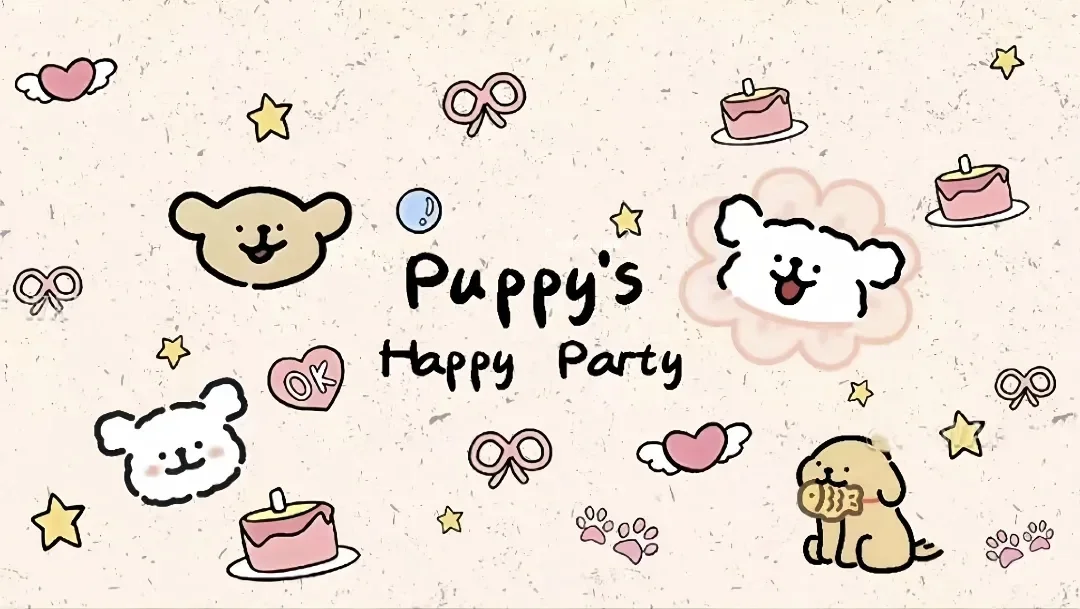 线条小狗的平板壁纸分享 🌟