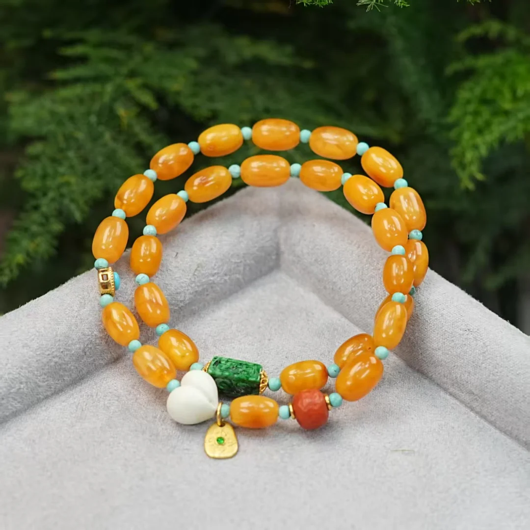 被问爆！天然鸡油红双圈手串美疯啦！