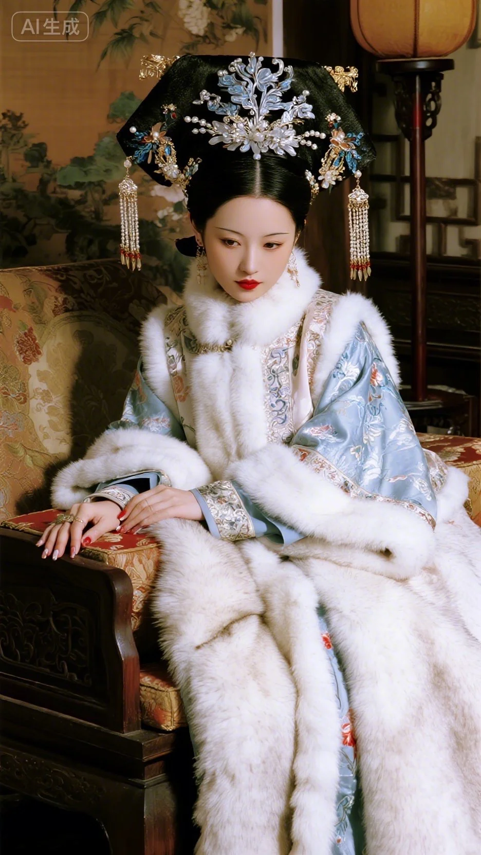 每年进贡的上好皮子都送到贵妃宫里了......