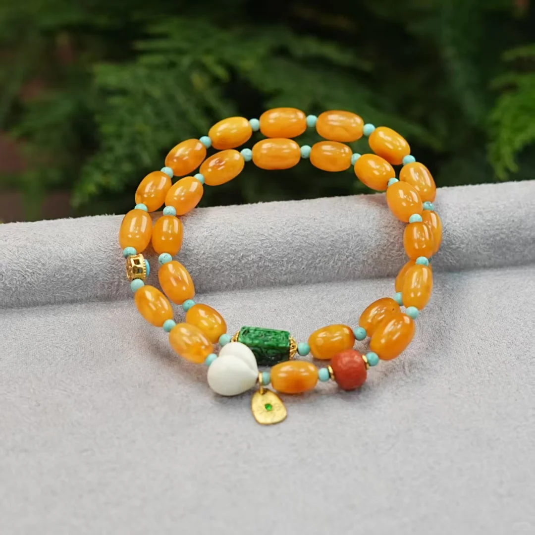 被问爆！天然鸡油红双圈手串美疯啦！