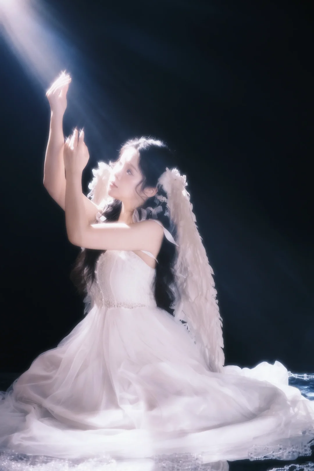 拍到天使啦，真的在发光！