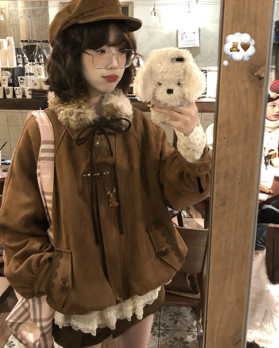 古早味日系🧸淘到超特别的vintage花苞外套！