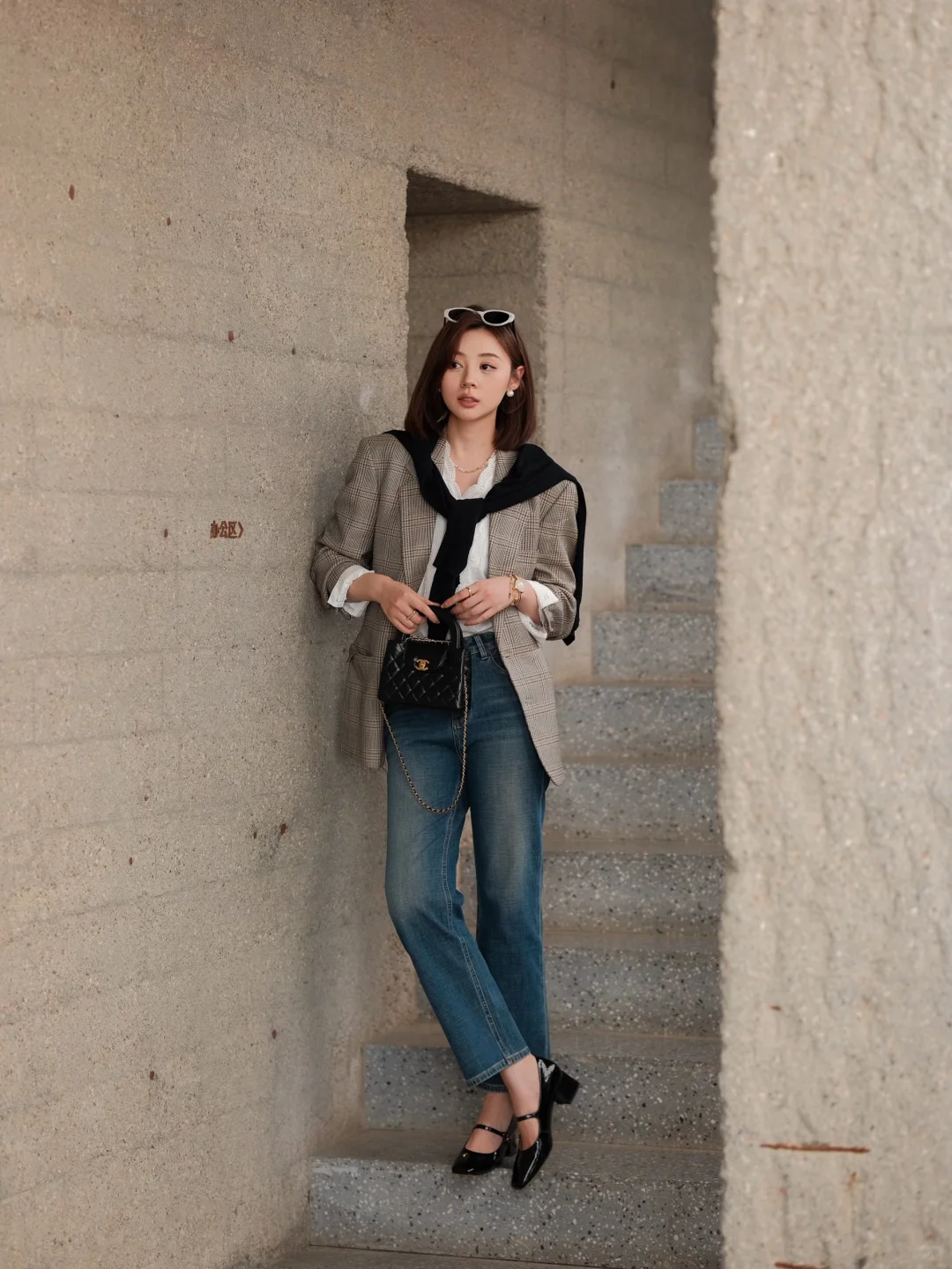 前年在复古集市上300块买的西装外套